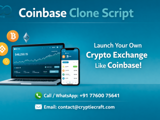 Start a Coinbase Clone Script-Like Crypto Exchange Effortlessly with Cryptiecraft